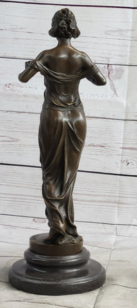 Nymph of the Woods by Pittaluga - Bronze Female Figure Art