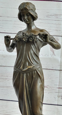 Nymph of the Woods by Pittaluga - Bronze Female Figure Art