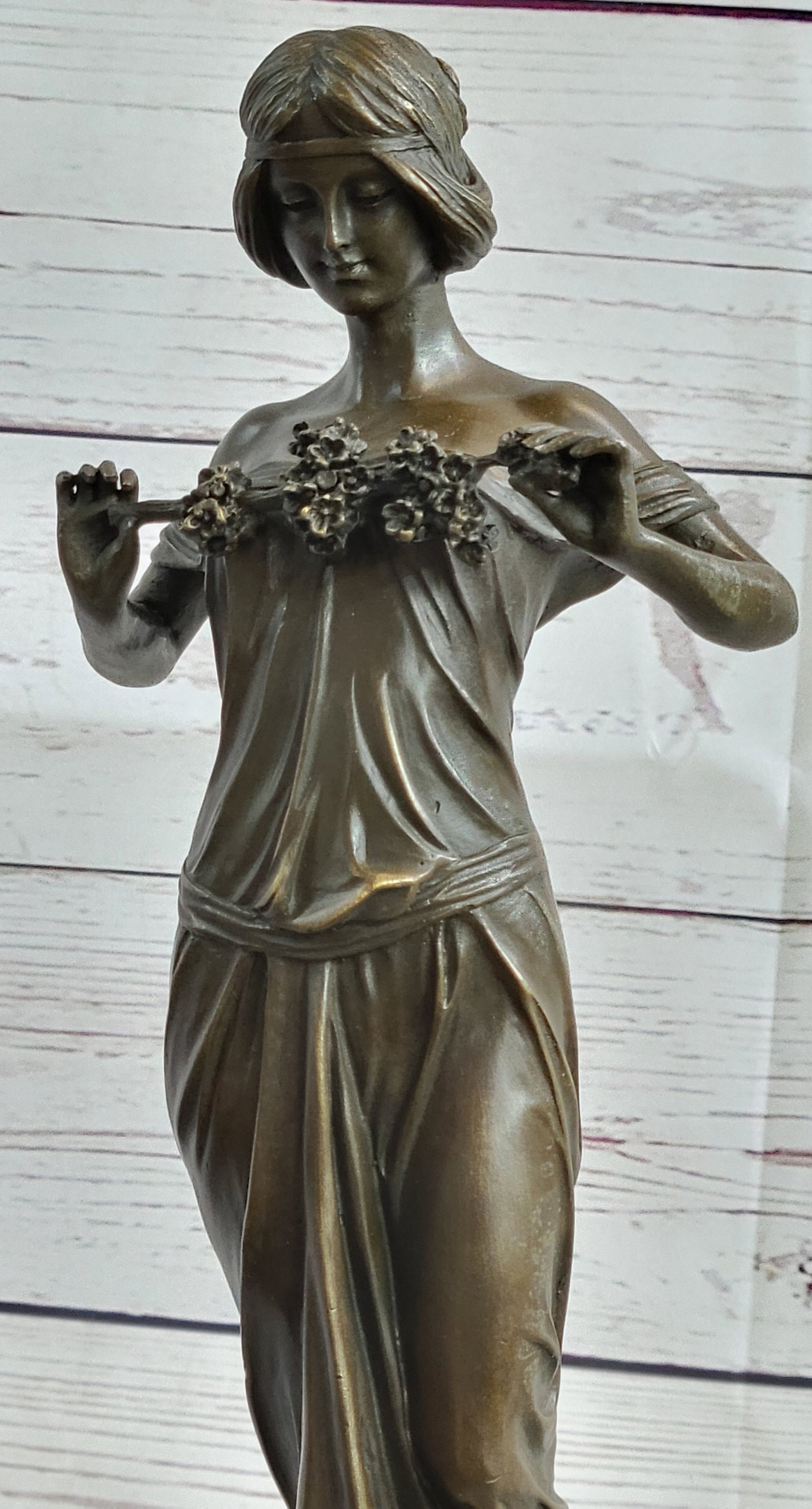 Nymph of the Woods by Pittaluga - Bronze Female Figure Art