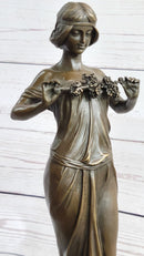 Nymph of the Woods by Pittaluga - Bronze Female Figure Art