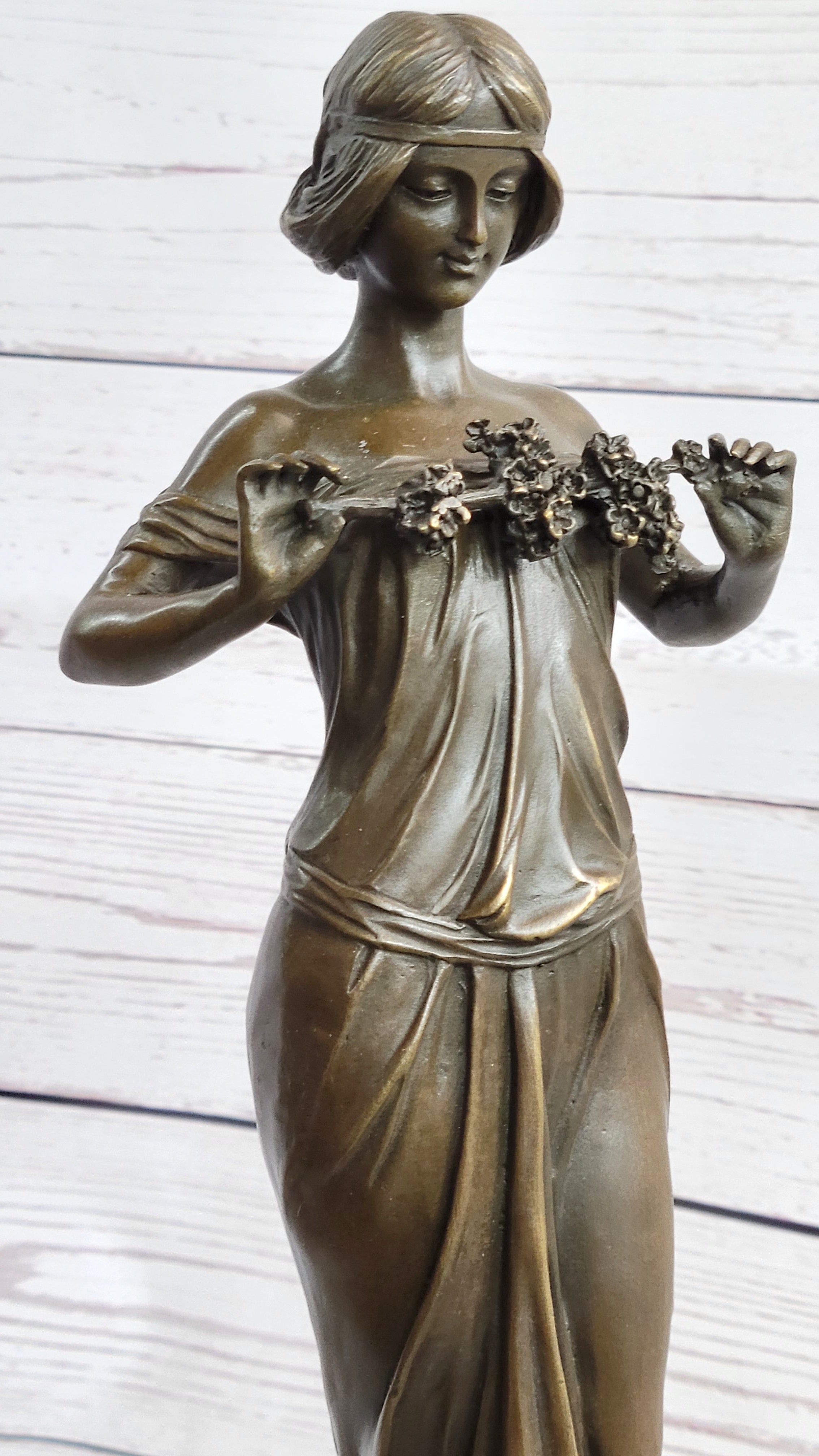 Nymph of the Woods by Pittaluga - Bronze Female Figure Art