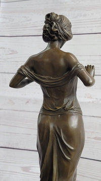 Nymph of the Woods by Pittaluga - Bronze Female Figure Art