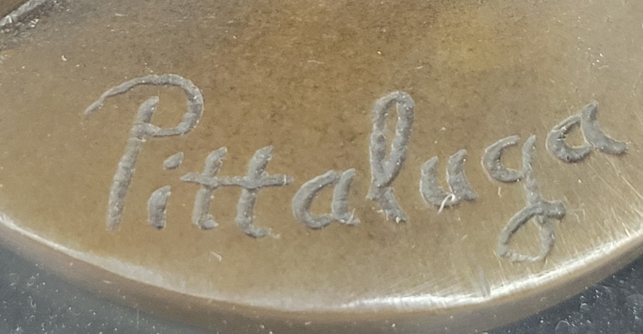 Pittaluga “Woman with Flower” – Bronze Sculpture on Marble