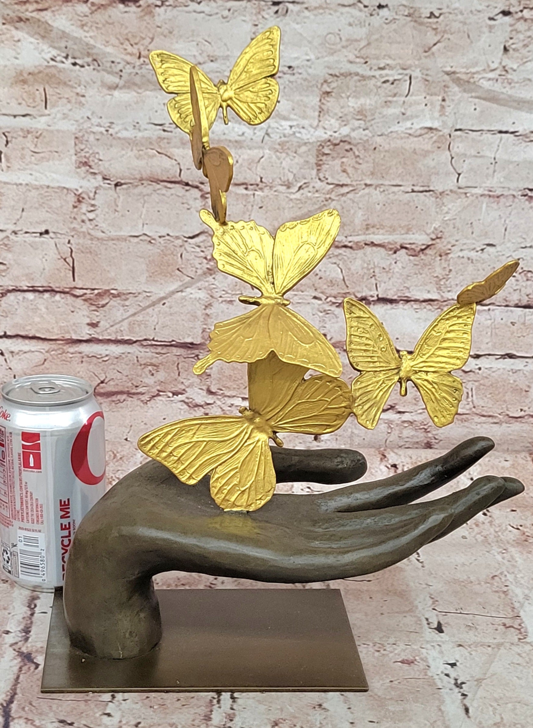 Genuine Bronze Contemporary Art Sculpture Flying Away Butterflies by Milo