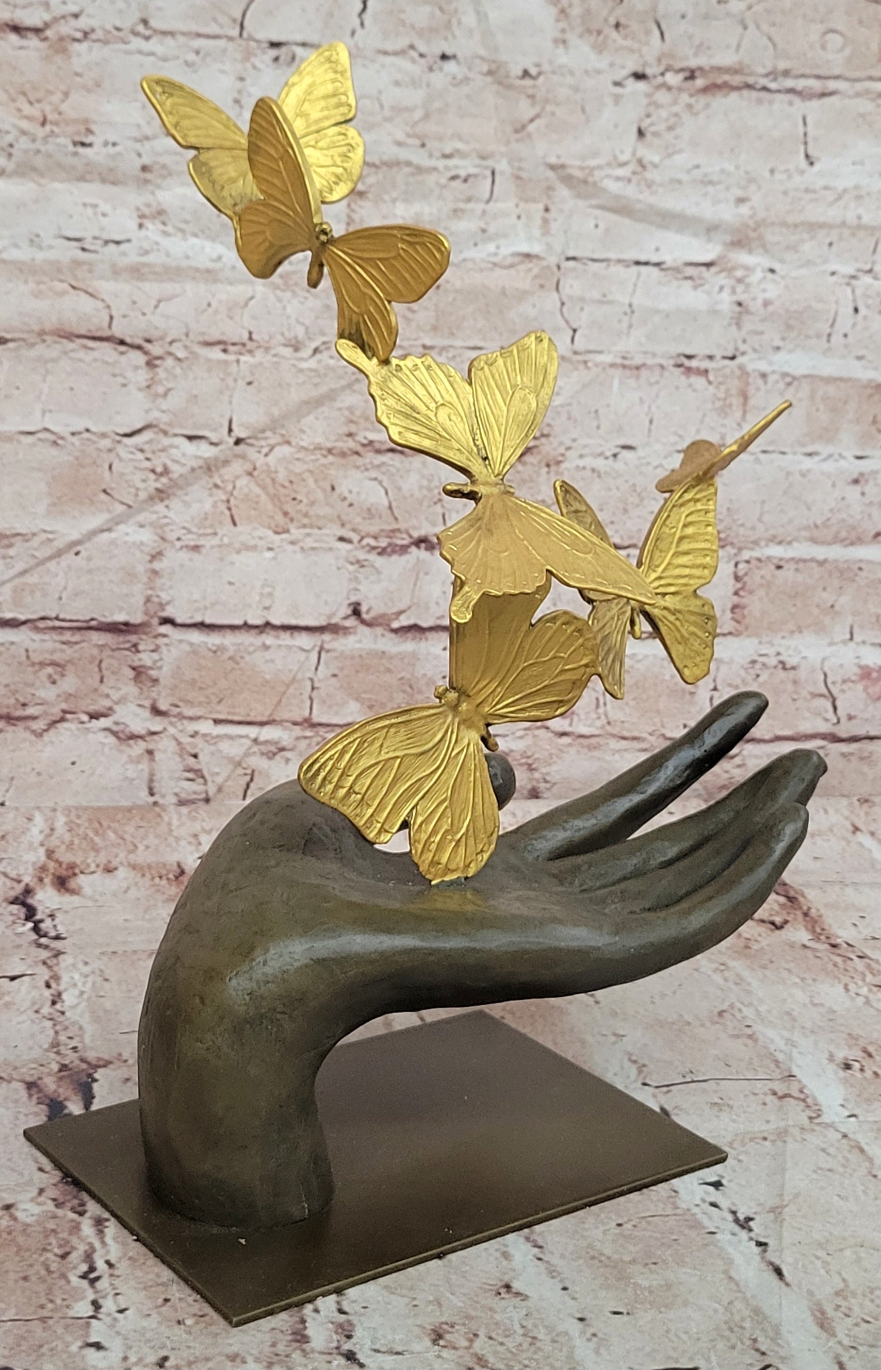 Genuine Bronze Contemporary Art Sculpture Flying Away Butterflies by Milo