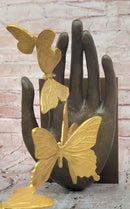 Genuine Bronze Contemporary Art Sculpture Flying Away Butterflies by Milo