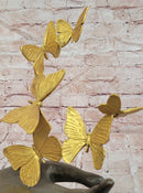Genuine Bronze Contemporary Art Sculpture Flying Away Butterflies by Milo