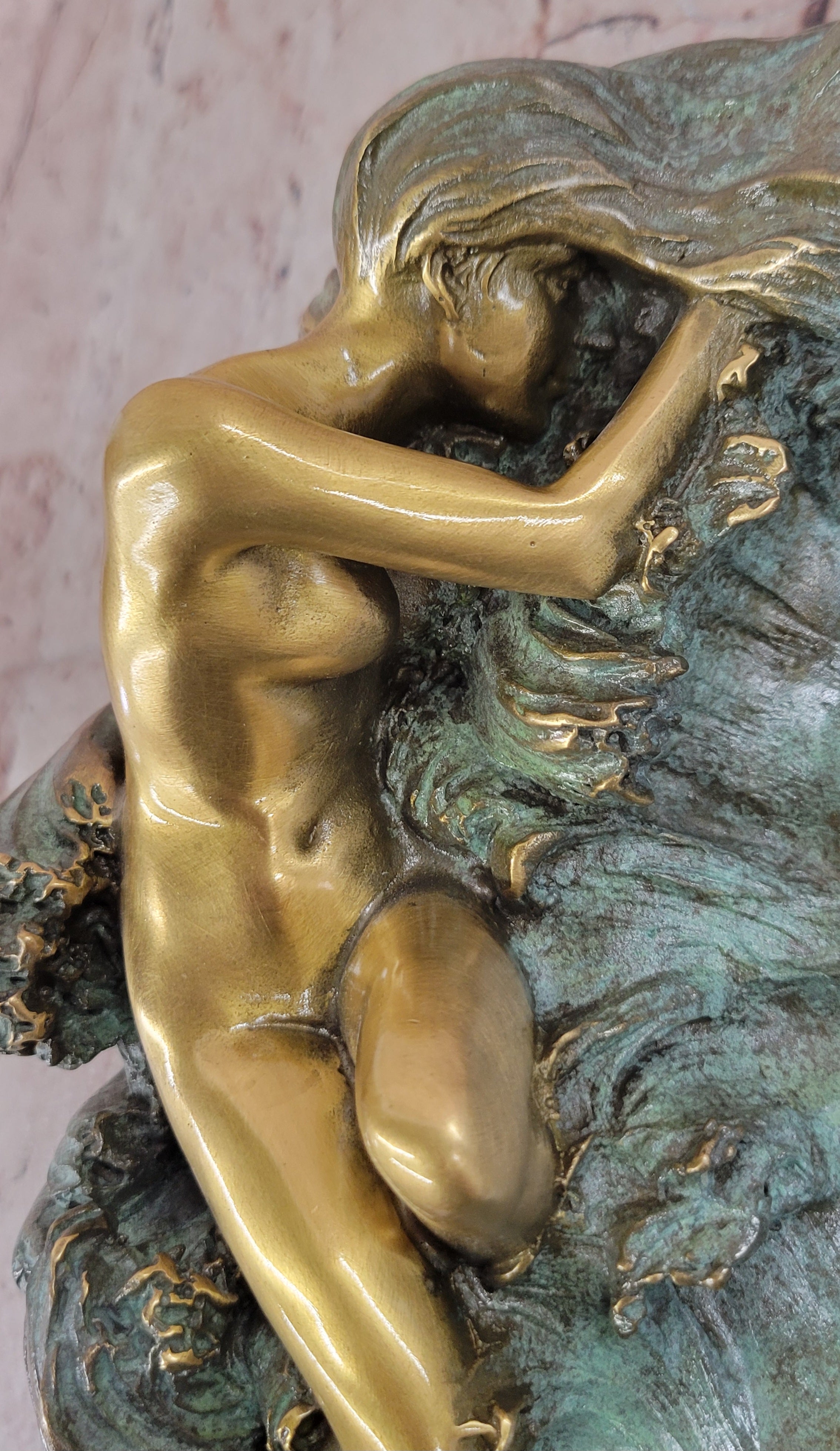 Nude Female Figure Figurative Soap Dish Sculpture by J. Itasse