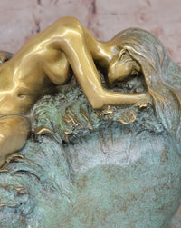 Nude Female Figure Figurative Soap Dish Sculpture by J. Itasse