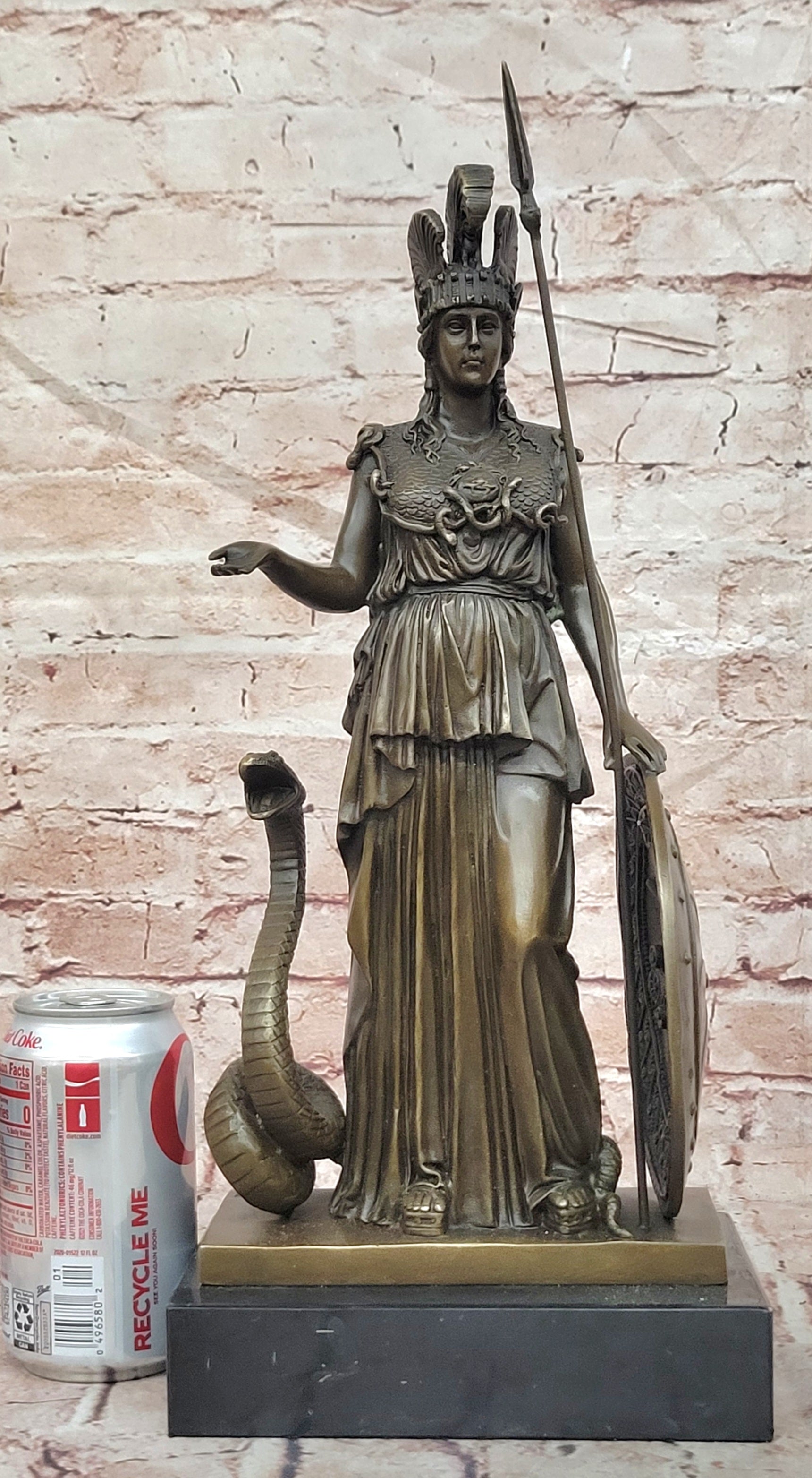 Athena Bronze Sculpture Greek Myth Olympus Goddess of Wisdom by Milo