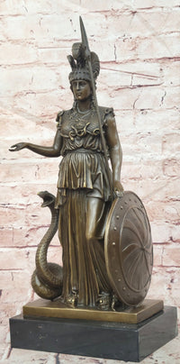 Athena Bronze Sculpture Greek Myth Olympus Goddess of Wisdom by Milo
