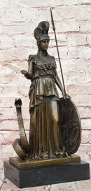 Athena Bronze Sculpture Greek Myth Olympus Goddess of Wisdom by Milo