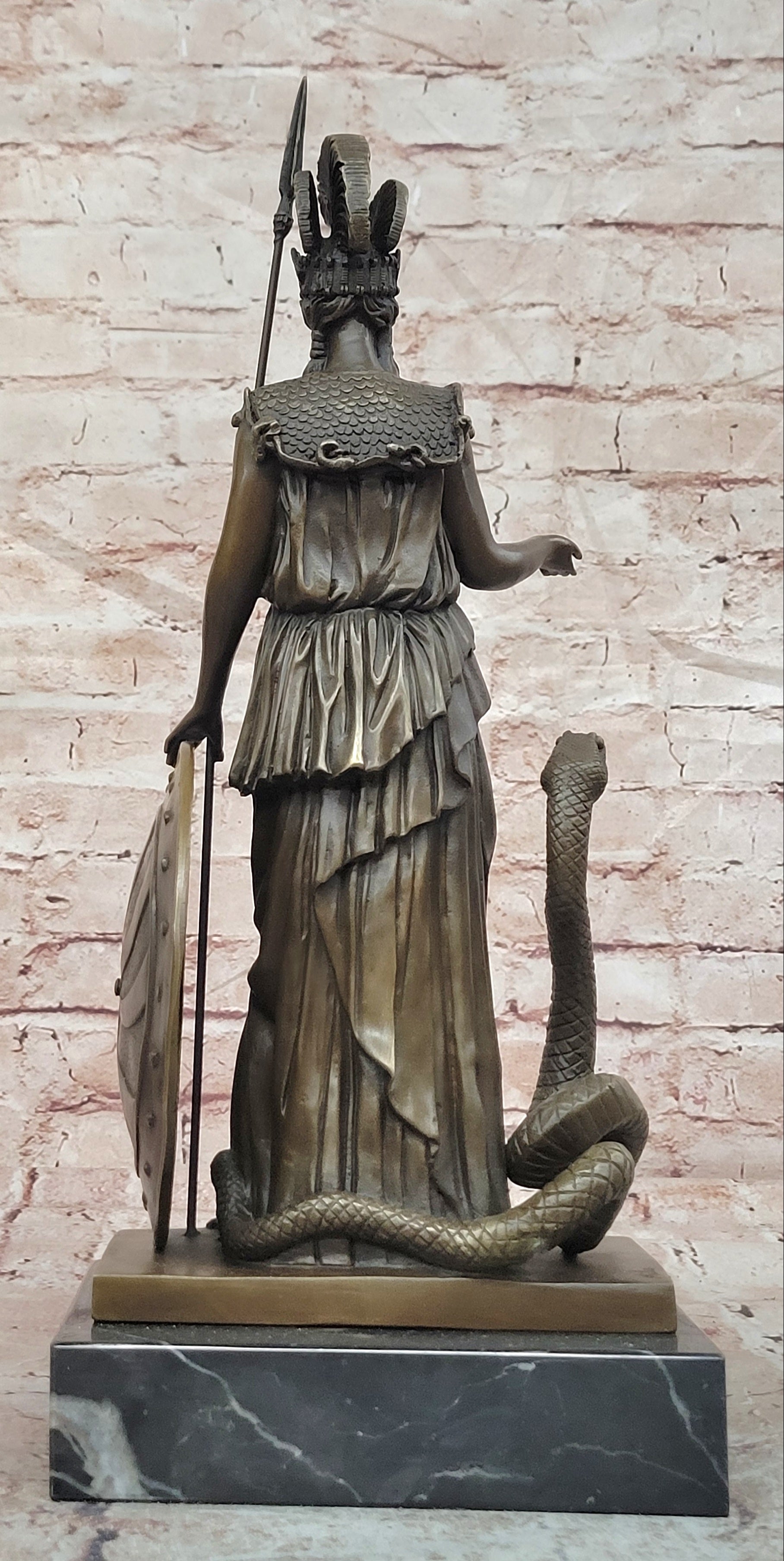 Athena Bronze Sculpture Greek Myth Olympus Goddess of Wisdom by Milo