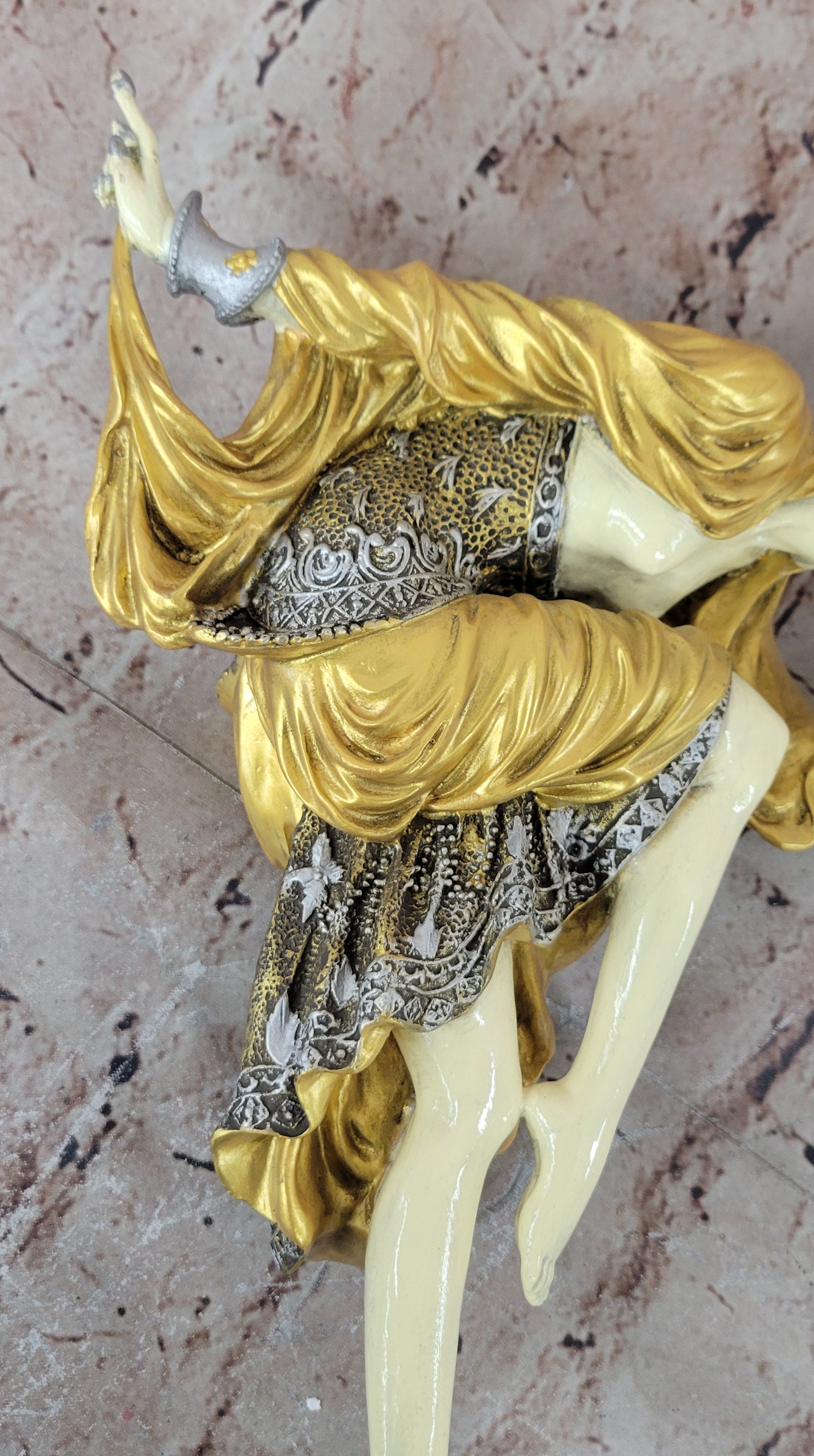 Bronze Sculpture Ankara Female Dancer Art Deco by J.R Colinet