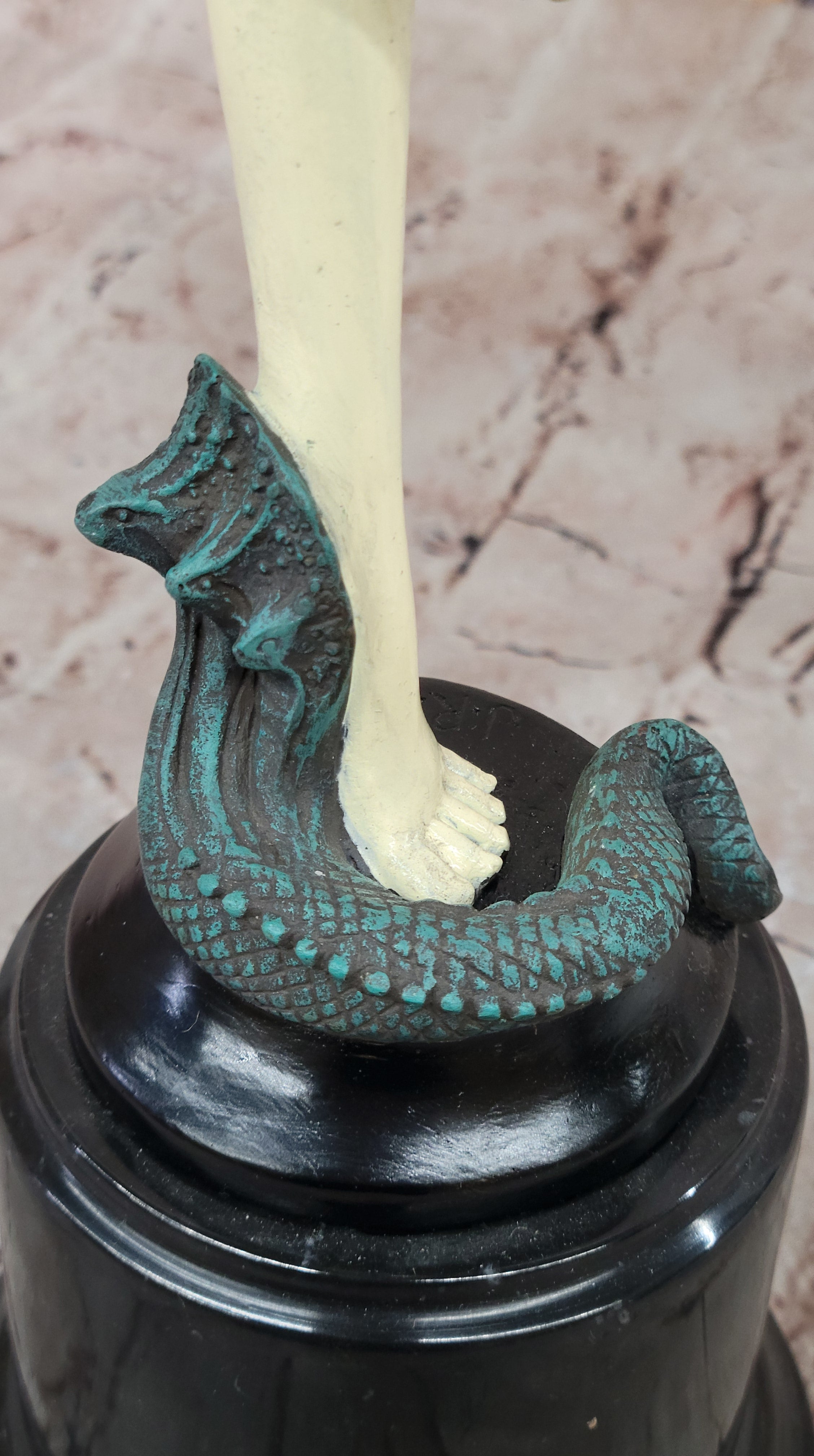 Bronze Sculpture Ankara Female Dancer Art Deco by J.R Colinet