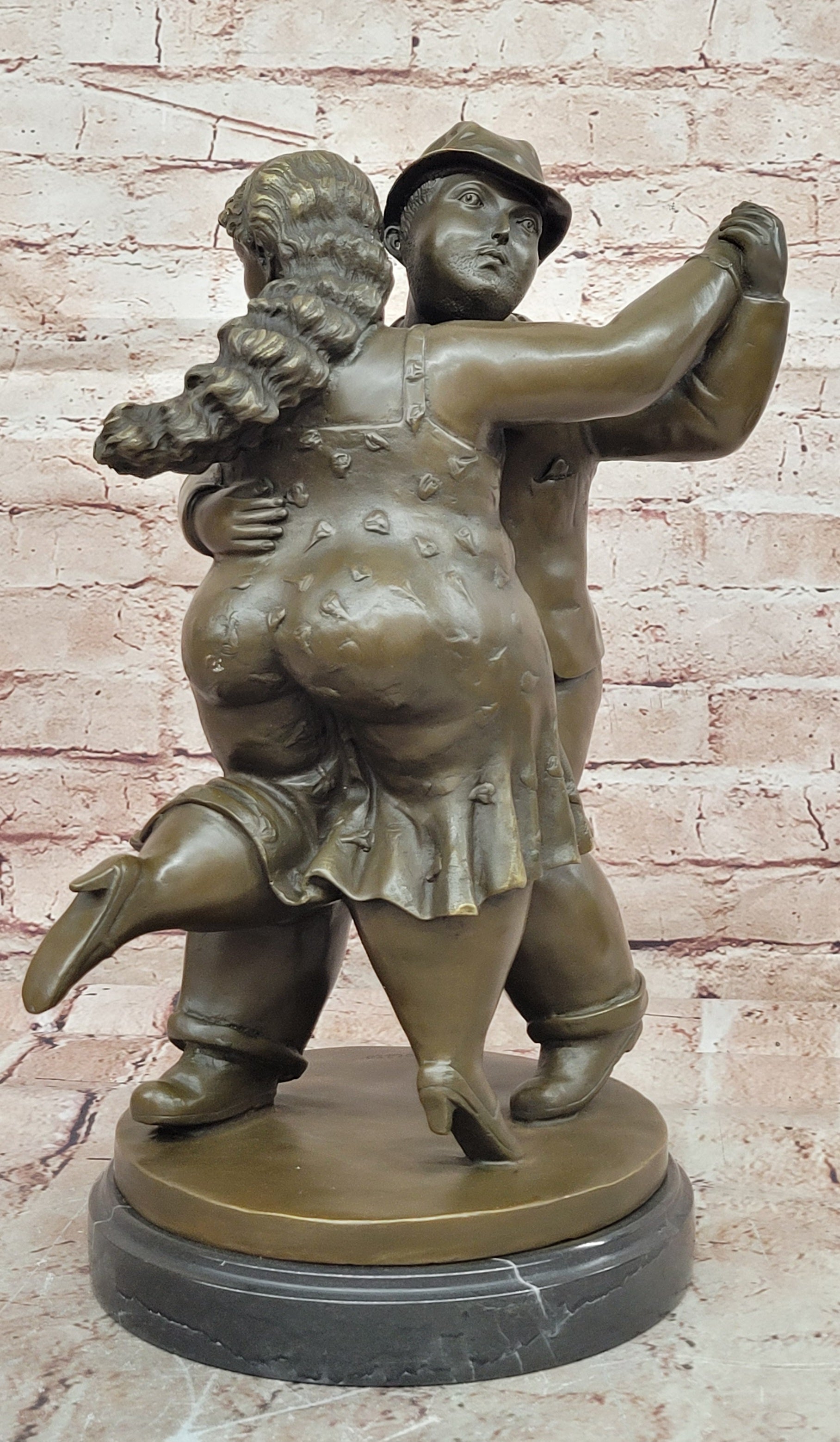 Bronze Dancing Couple II Signed by Fernando Botero