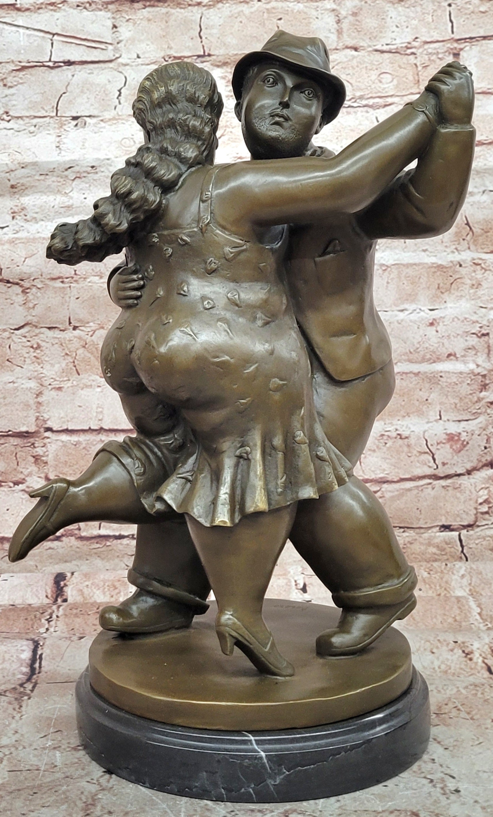 Bronze Dancing Couple II Signed by Fernando Botero