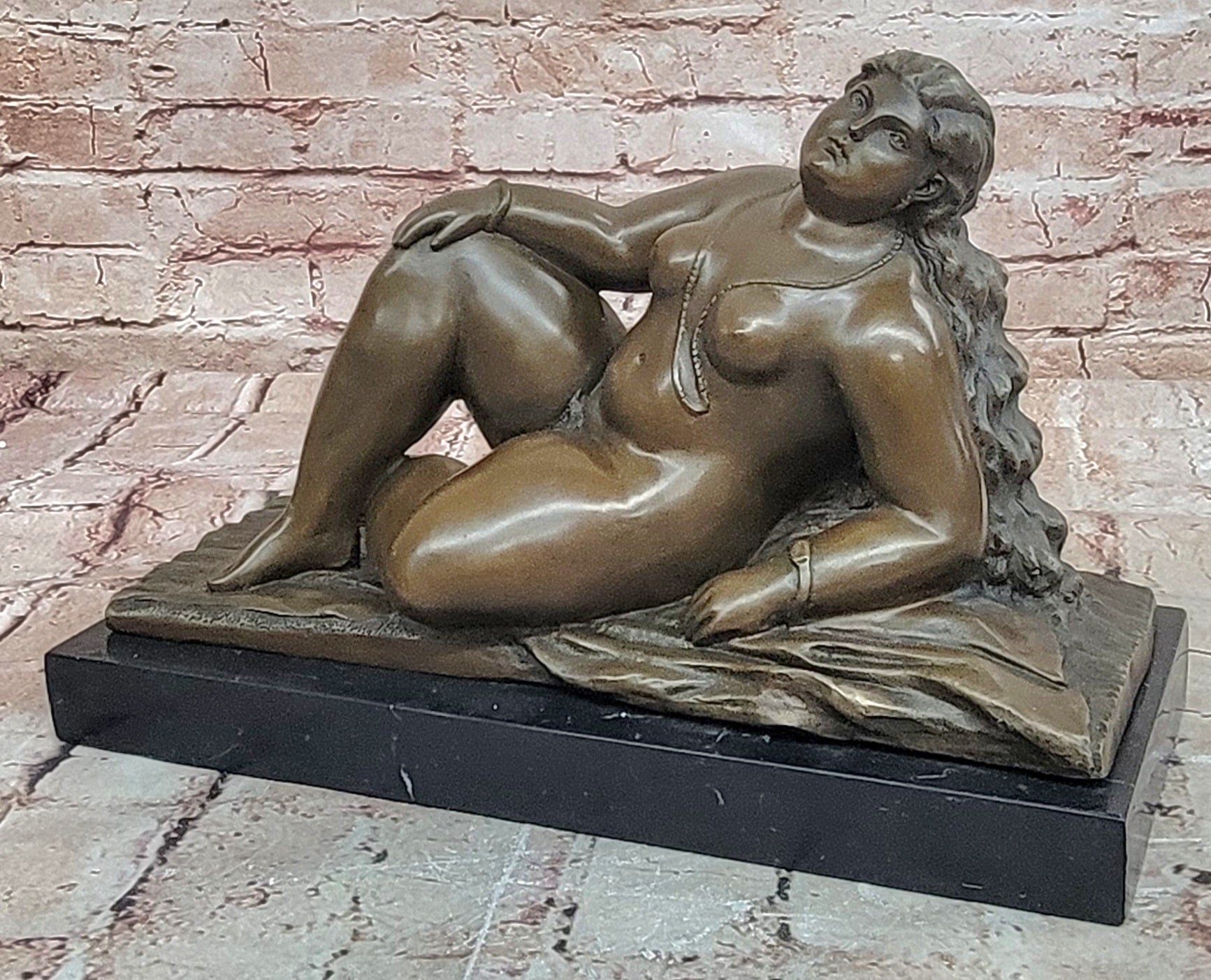 La Playa Bronze Sculpture by Fernando Botero