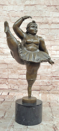 Bronze Ballerina with Leg Up by Fernando Botero