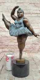 Bronze Sculpture by Botero XXL Woman Girl Dancer Ballerina