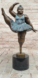 Bronze Sculpture by Botero XXL Woman Girl Dancer Ballerina
