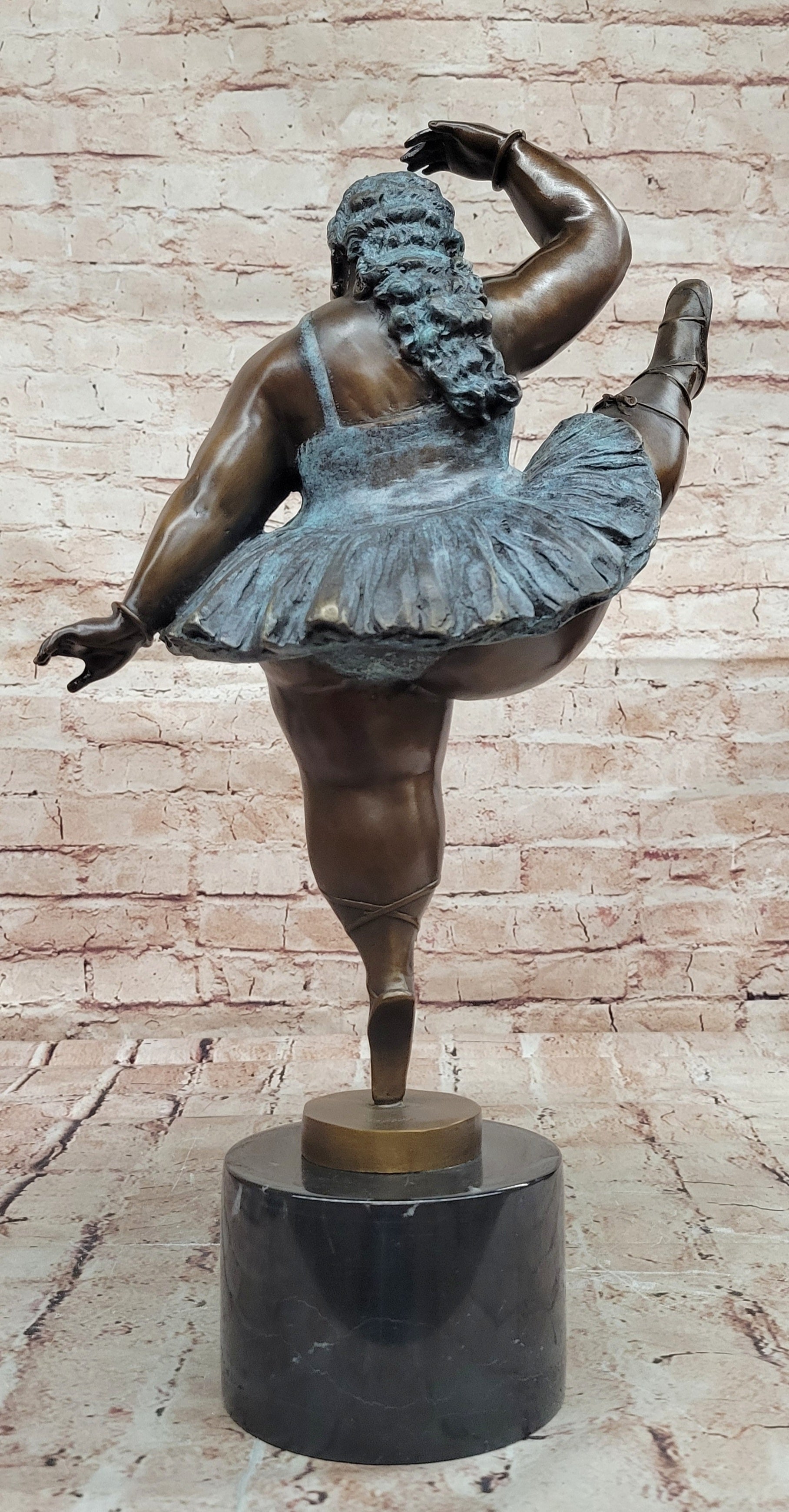 Bronze Sculpture by Botero XXL Woman Girl Dancer Ballerina