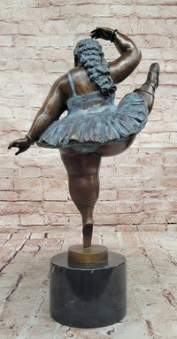 Bronze Sculpture by Botero XXL Woman Girl Dancer Ballerina