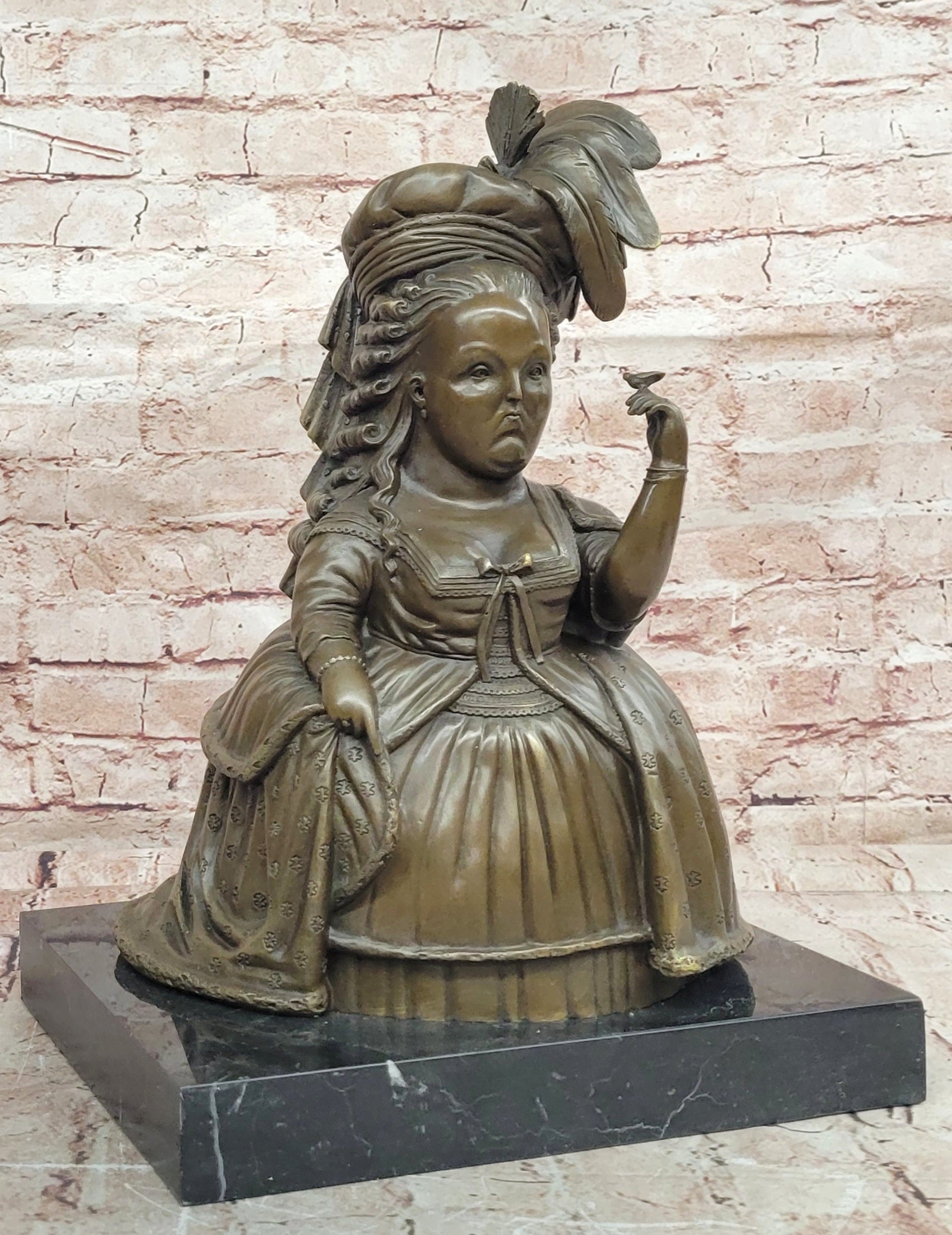 Marie Antoinette Fernando Botero Sculpture Bronze Figurine Statue