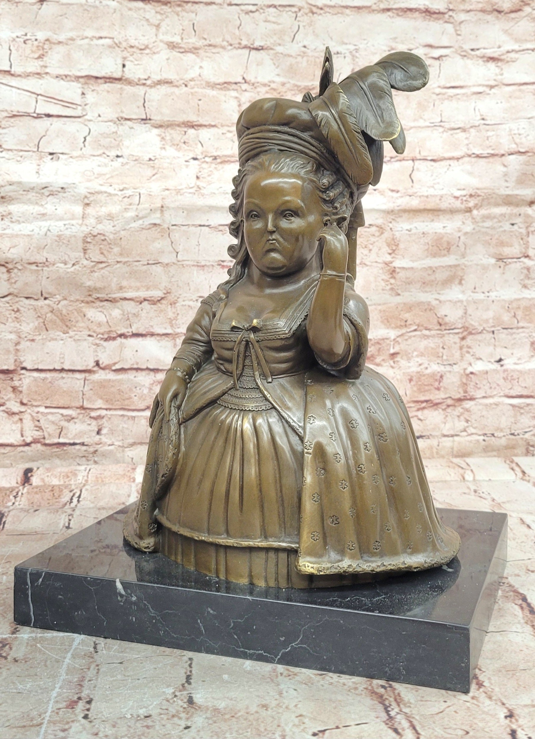 Marie Antoinette Fernando Botero Sculpture Bronze Figurine Statue