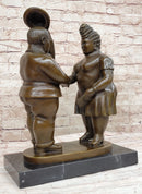Man & Woman Courting Bronze Sculpture after Fernando Botero