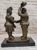 Man & Woman Courting Bronze Sculpture after Fernando Botero