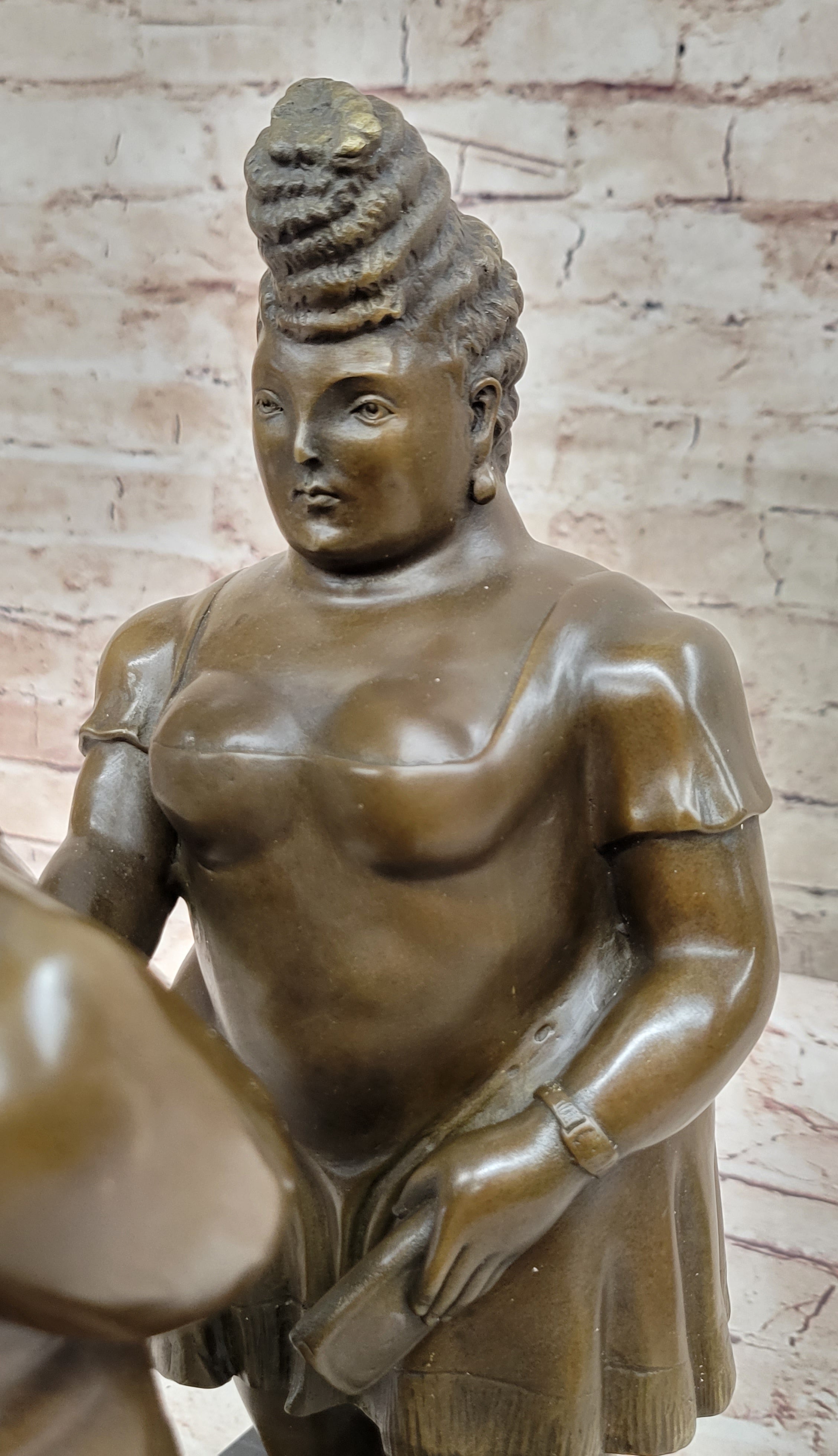 Man & Woman Courting Bronze Sculpture after Fernando Botero