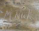 Signed Fairy Nude Goddess Bronze Marble Sculpture by M.Nick