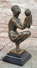 Oblivion (1920) Sculpture by Georges Duvernet Art Deco Bronze Statue signed Figurine