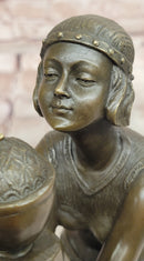 Oblivion (1920) Sculpture by Georges Duvernet Art Deco Bronze Statue signed Figurine