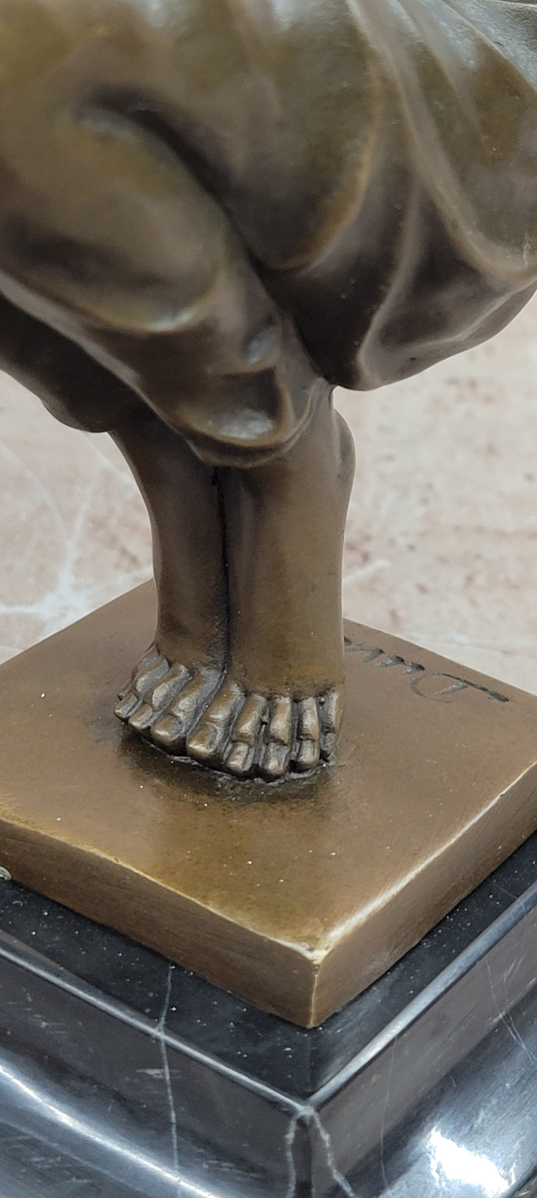 Oblivion (1920) Sculpture by Georges Duvernet Art Deco Bronze Statue signed Figurine