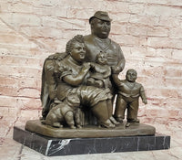 Hand Made Signed Fernando Botero Family Portrait Bronze Sculpture Figurine Statue