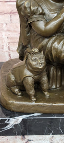 Hand Made Signed Fernando Botero Family Portrait Bronze Sculpture Figurine Statue