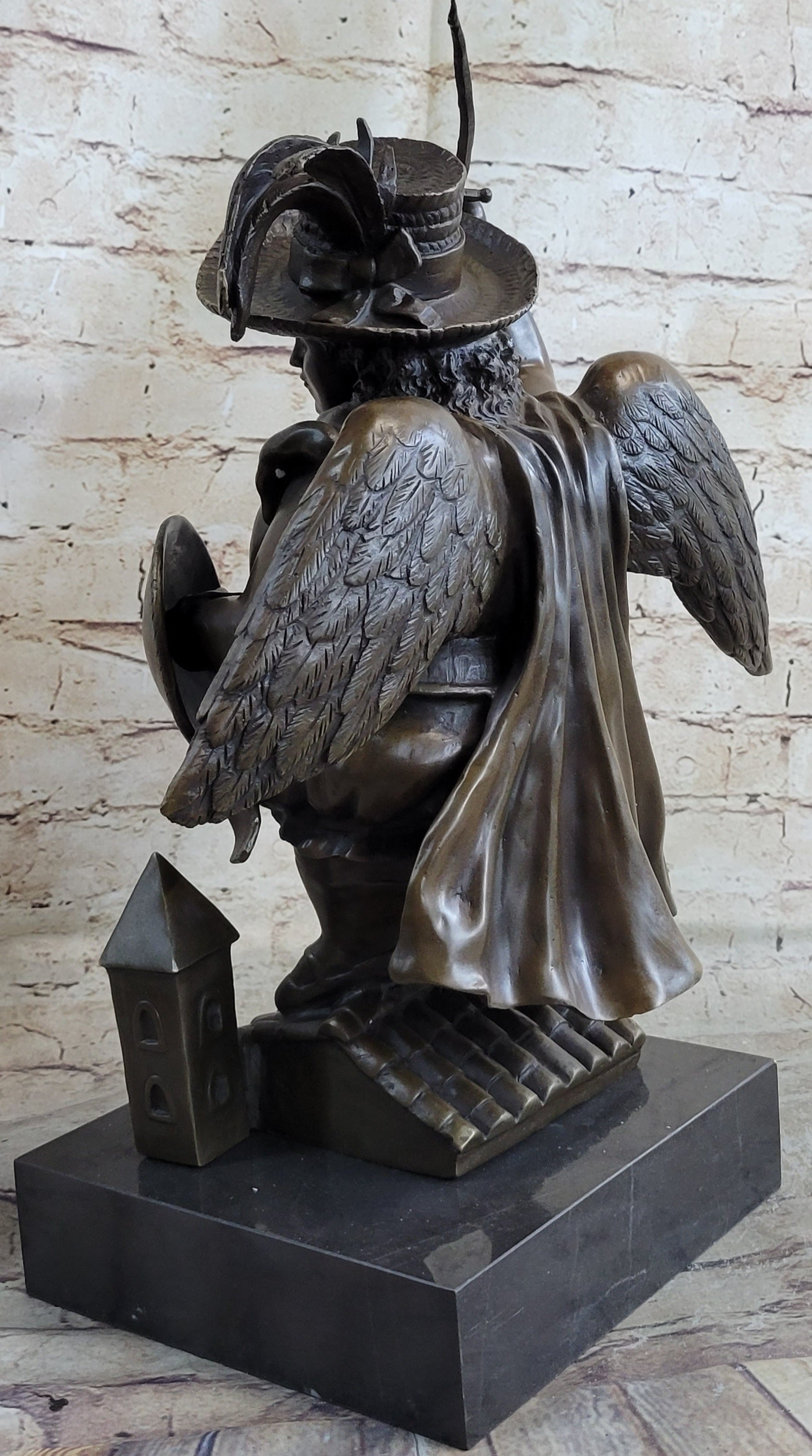 Large Archangel With Hat by Fernando Botero Bronze Sculpture