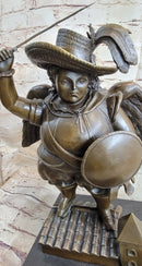 Large Archangel With Hat by Fernando Botero Bronze Sculpture