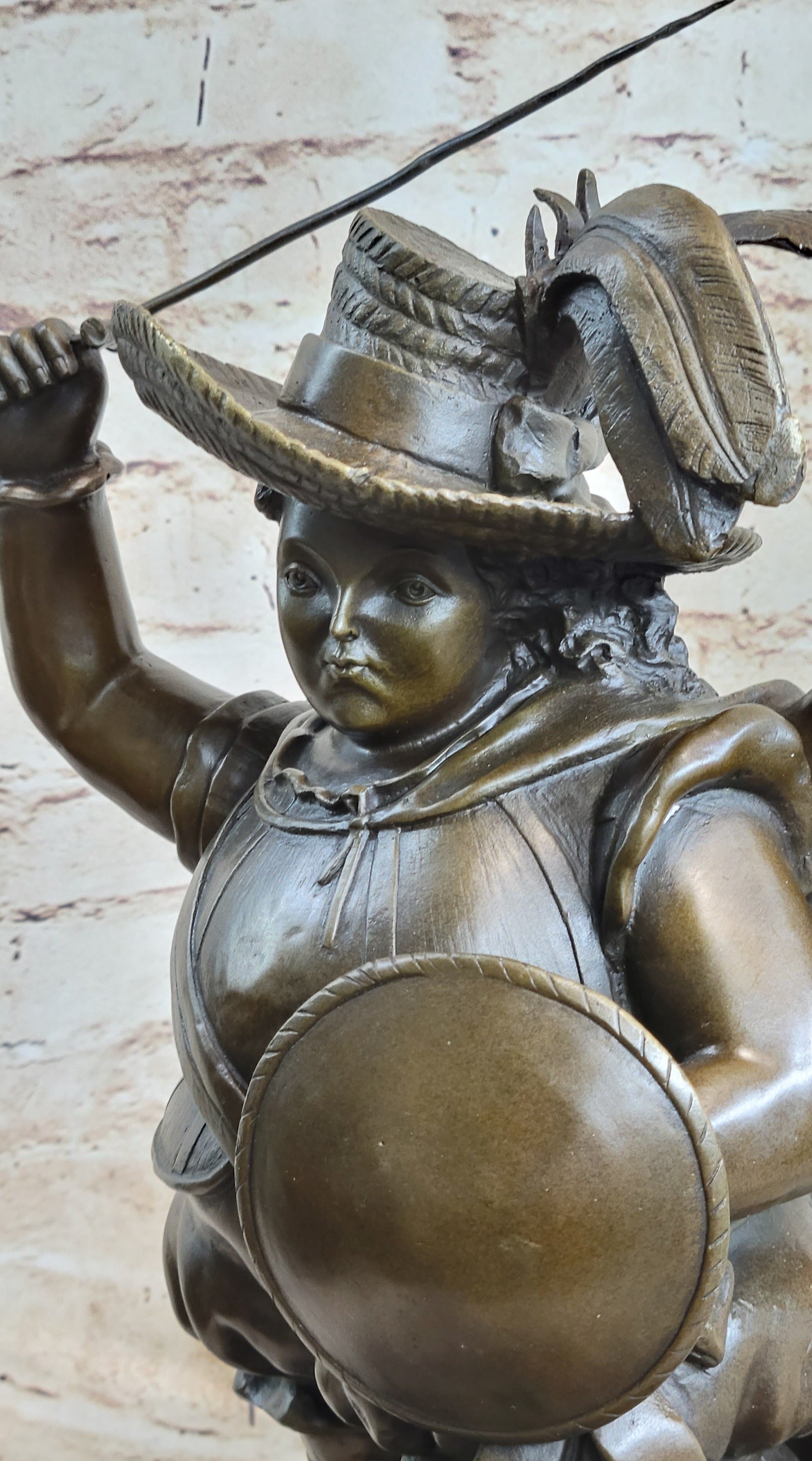 Large Archangel With Hat by Fernando Botero Bronze Sculpture