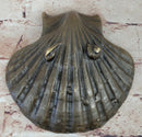 Sleeping Baby Boy in Clam Shell Bronze Soap Dish Ashtray