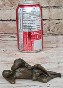 Erotic Novelty Bronze Figurine Sculpture Couple Having Sex Large Phallus Penis 1.5" x 4"