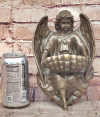 Milo Young Guardian Angel Wall Mount Genuine Bronze Sculpture