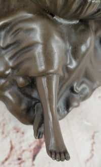 Milo Young Guardian Angel Wall Mount Genuine Bronze Sculpture