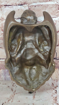 Milo Young Guardian Angel Wall Mount Genuine Bronze Sculpture