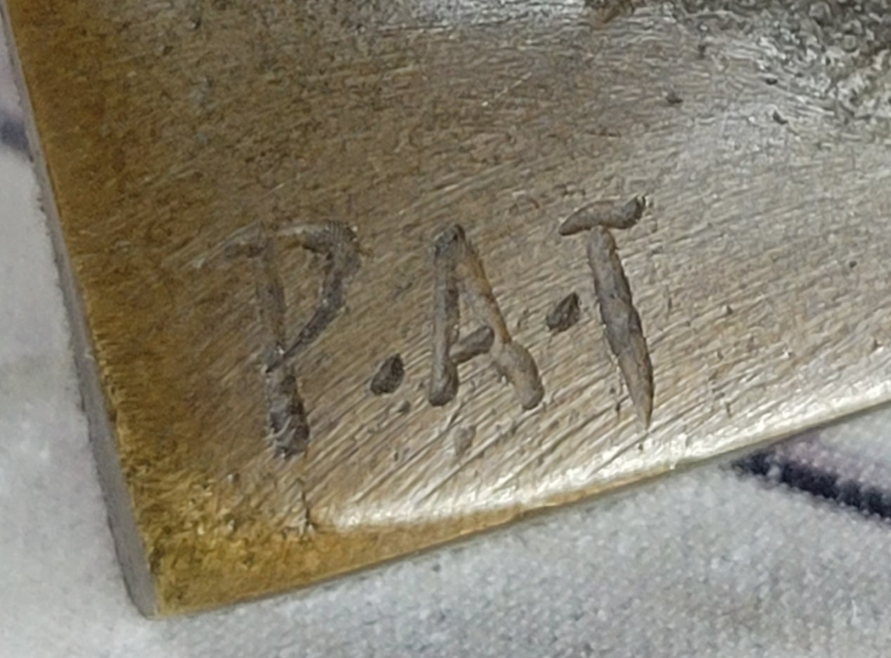 Hot Cast Miniature Austria Wrestling Bronze Artwork