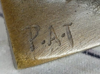 Hot Cast Miniature Austria Wrestling Bronze Artwork