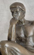 The Thinker by Auguste Rodin Miniature Bronze on Marble Base
