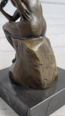 The Thinker by Auguste Rodin Miniature Bronze on Marble Base